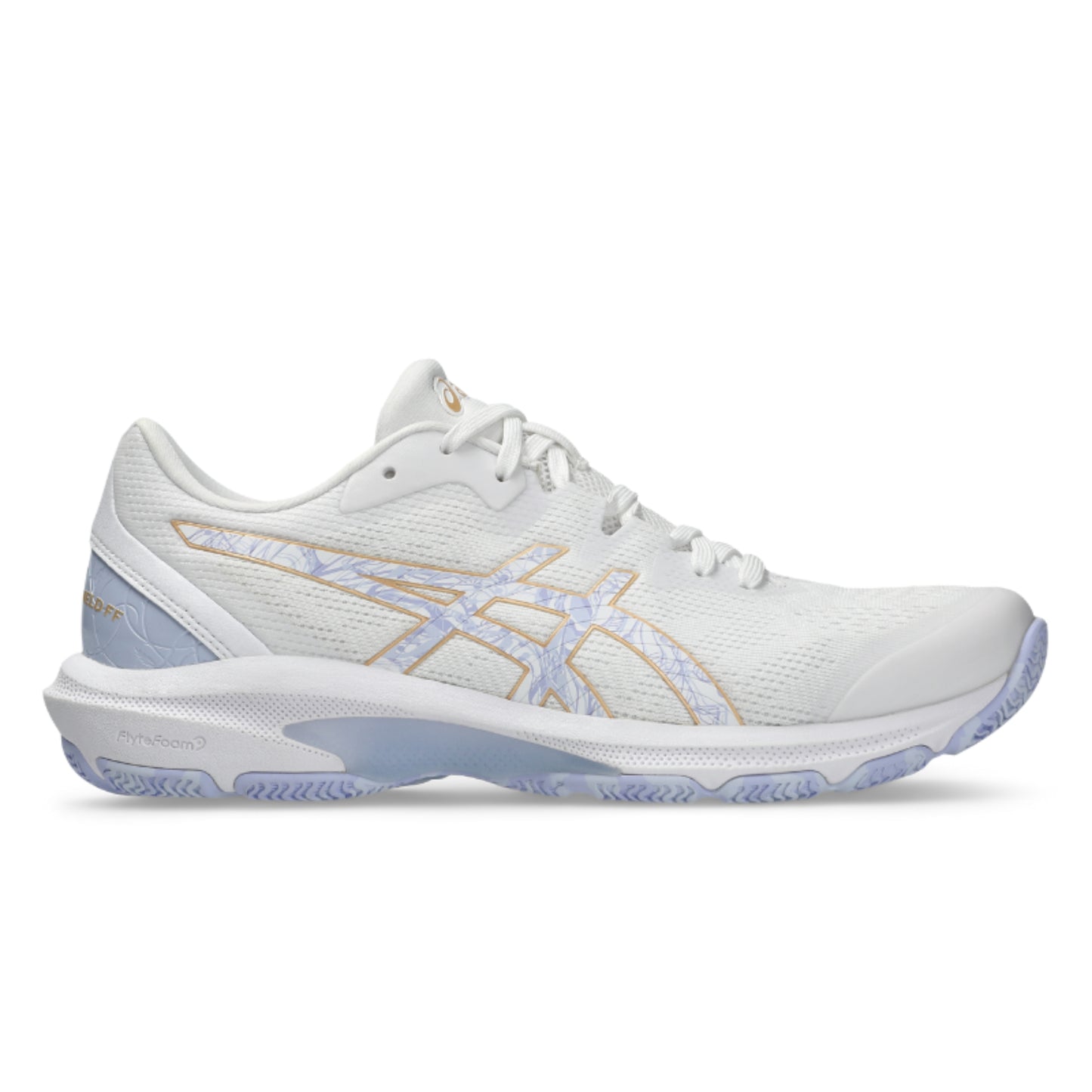 ASICS SHOE NETBURNER SHIELD FF WN WHITE/BLUE FADE (AW25)