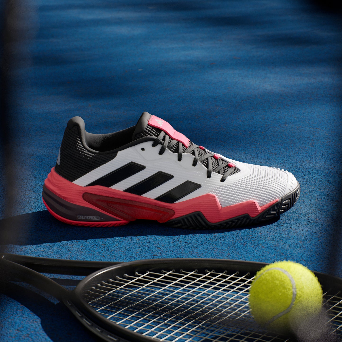 ADIDAS SHOE BARRICADE 13 MN CLOUD WHITE/LUCID RED (SS25)