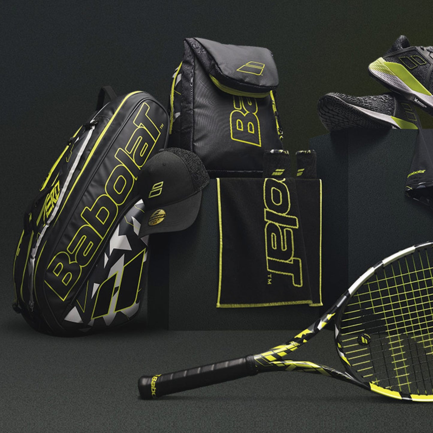 BABOLAT BAG ALCARAZ PURE AERO 12R GREY/YELLOW