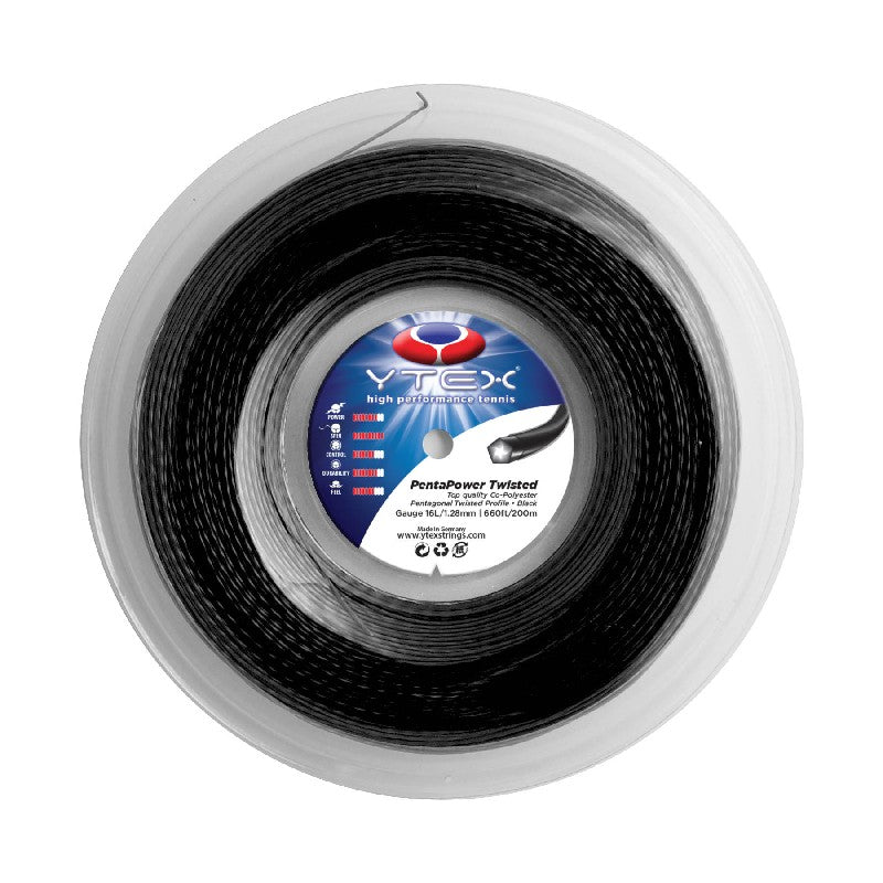 YTEX STRING PENTAPOWER TWIST BLK 16L 1.28MM REEL