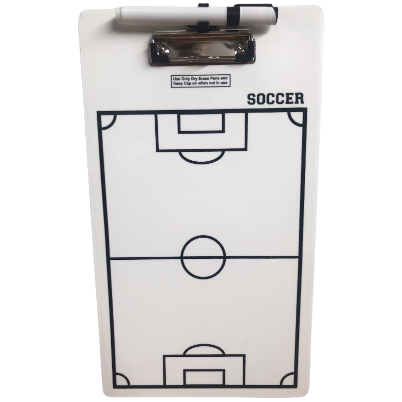 DIR CLIPBOARD SOCCER COACHES + MARKER WHT (TBD)