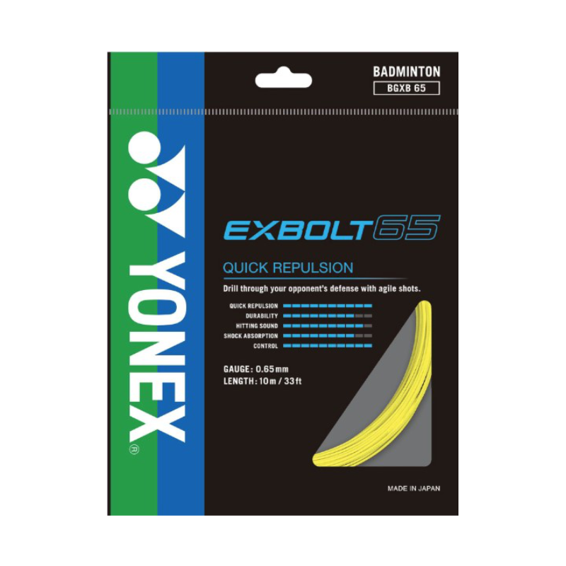 YONEX STRING BMT EXBOLT 65 0.65MM YEL SET