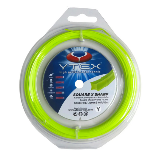 YTEX STRING SQUARE X SHARP LIME 18 1.15MM SET
