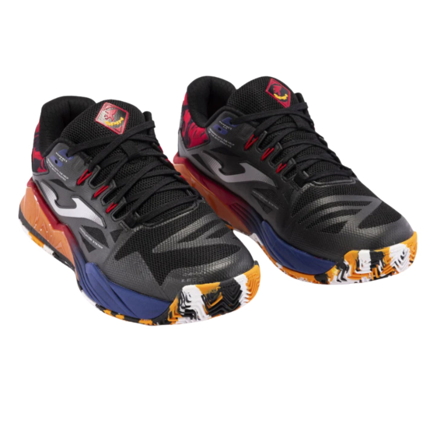 JOMA SHOE PADEL SPIN MN BLACK/RED/ORANGE (AW24)