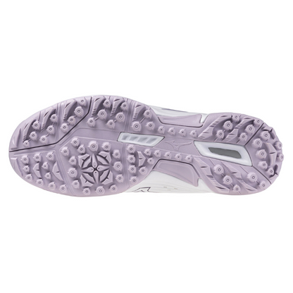 MIZUNO SHOE WAVE LYNX UNISEX WHITE/VIOLET INDIGO (SS25)