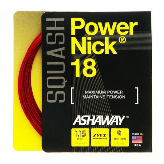 ASHAWAY STRING SQ POWERNICK 18G 1.15MM RED SET (TBD)