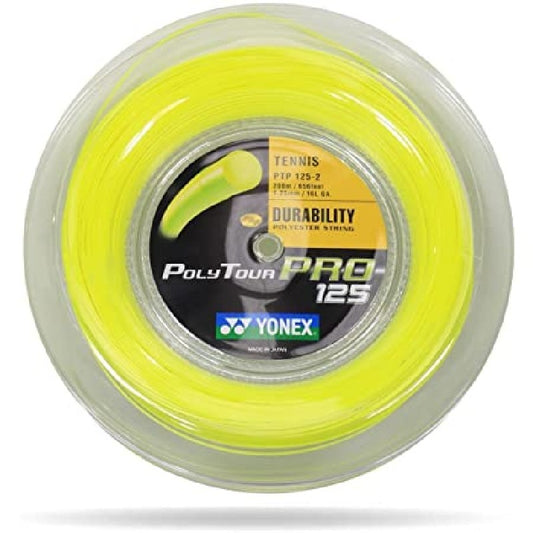 YONEX STRING POLYTOUR PRO 1.25MM 16G FLASH YEL REEL