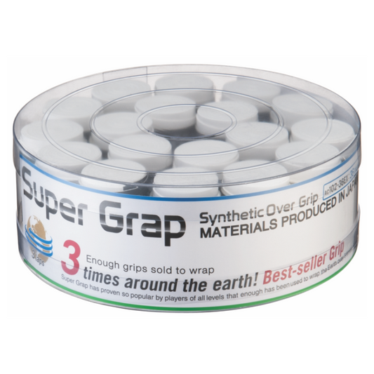 YONEX GRIP OVERGRIP SUPER GRAP WHT (1)