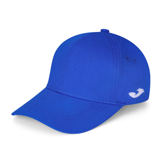 Blue Joma cap with a brand logo on a white background