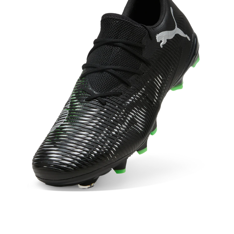 PUMA BOOT FUTURE 8 MATCH FG/AG BLACK/GRAY/FLUO GREEN (SS25)