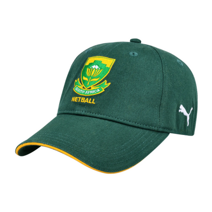 PUMA CAP NETBALL PROTEAS GREEN/YELLOW (AW24)