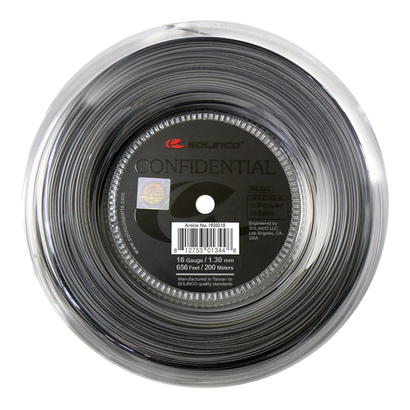 SOLINCO STRING CONFIDENTIAL BLK 16G 1.25MM / REEL