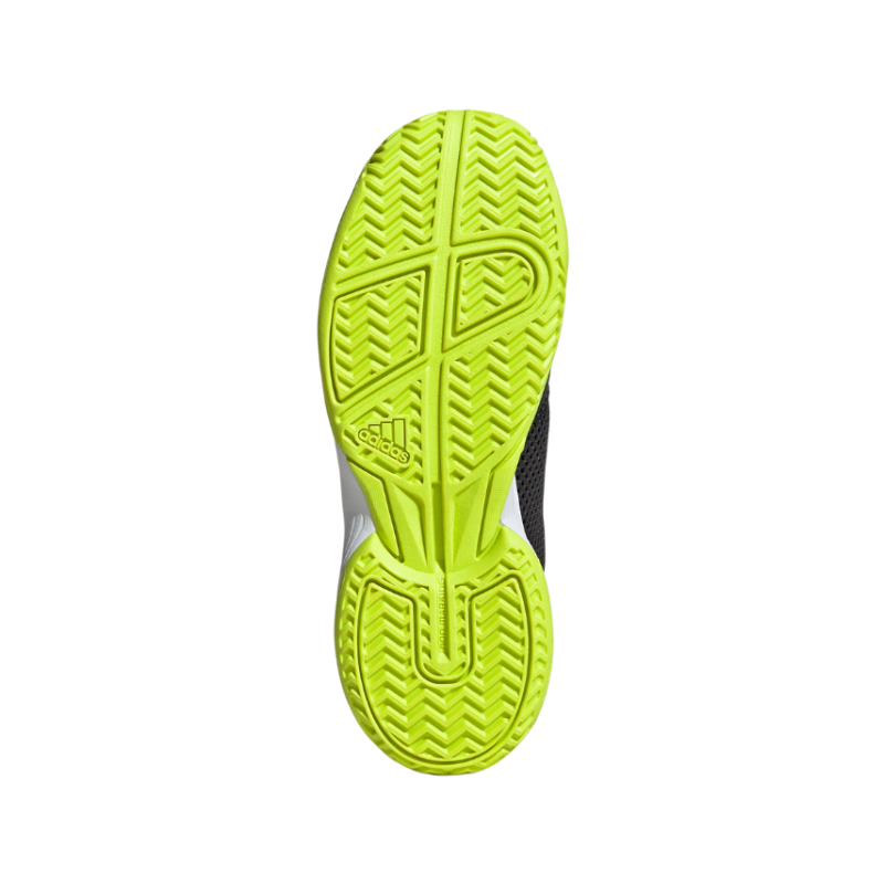ADIDAS SHOE COURTFLASH KID BLACK/LUCID LEMON (SS25)