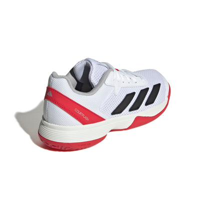 ADIDAS SHOE COURTFLASH KID CLOUD WHITE/LUCID RED (SS25)