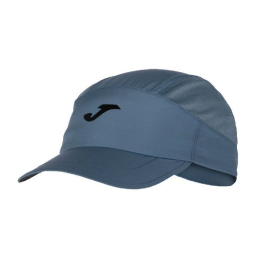 Blue Joma cap with a logo on a white background
