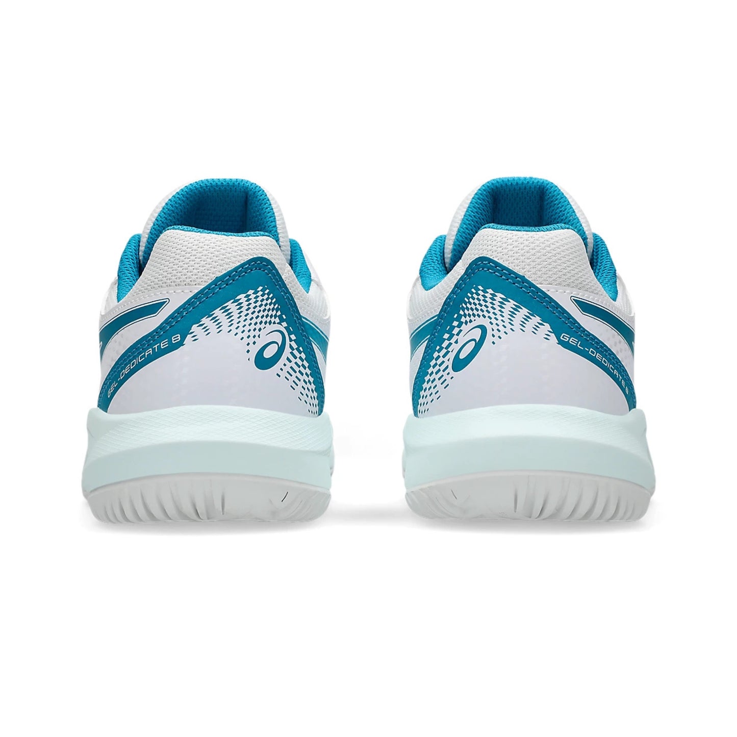 ASICS SHOE G-DEDICATE 8 KID RESTFUL WHITE/TEAL BLUE (AW24)