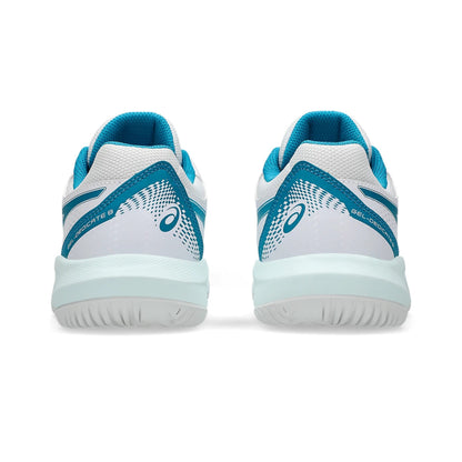 ASICS SHOE G-DEDICATE 8 KID RESTFUL WHITE/TEAL BLUE (AW24)