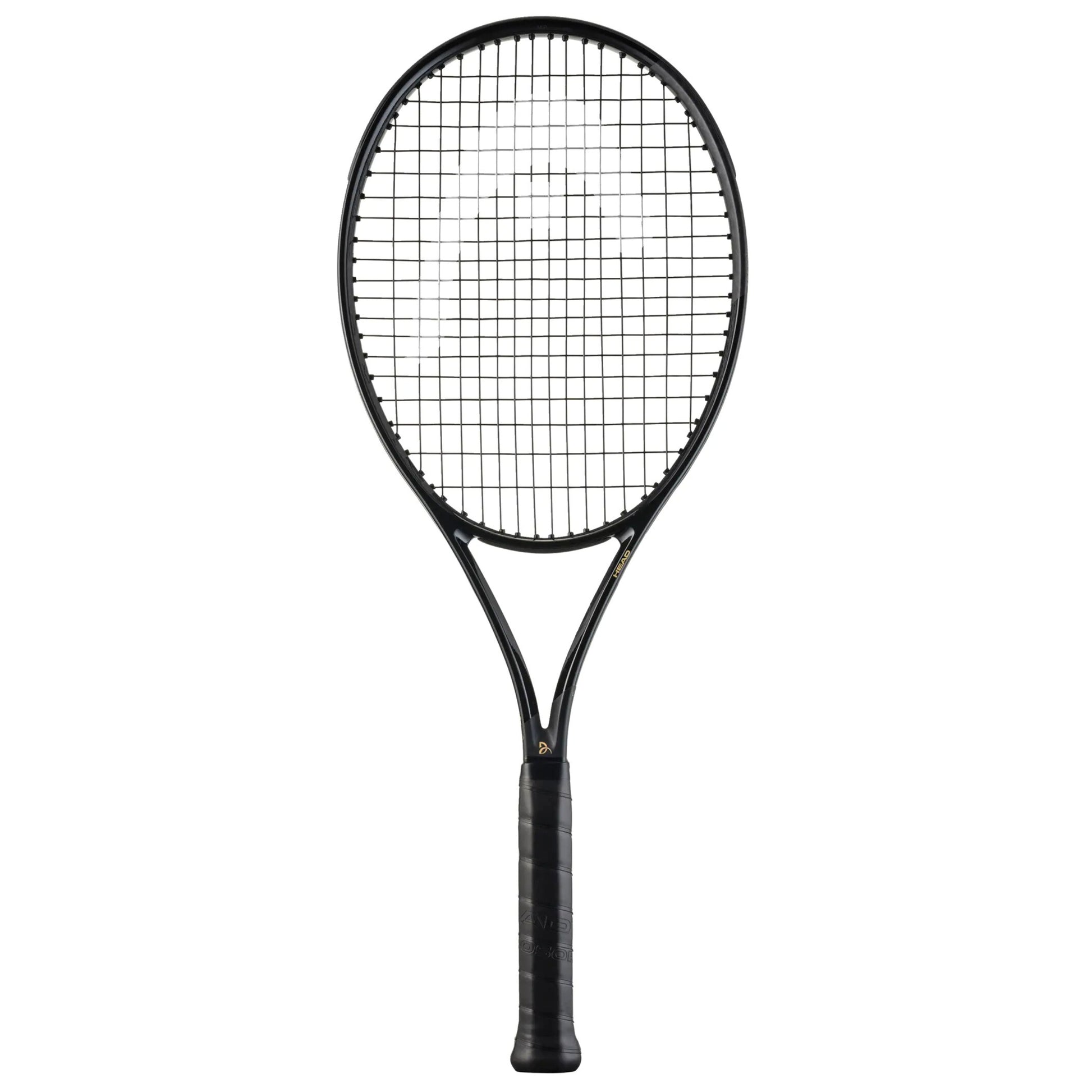 Black Head tennis racket on a white background