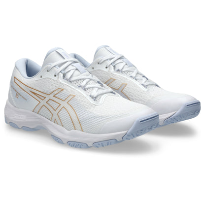 ASICS SHOE G-NETBURNER ACADEMY 10 WN WHITE/CHAMPAGNE (AW25)