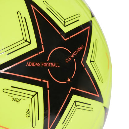 ADIDAS BALL SOCCER UCL CLUB LEAGUE SOLAR YELLOW/BLACK (AW24)