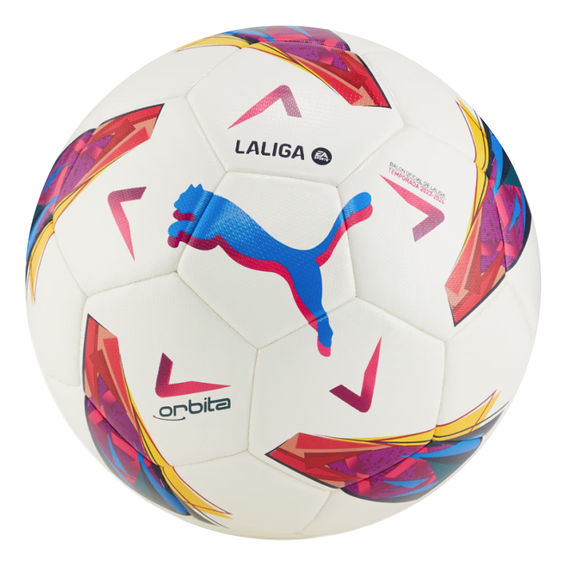 PUMA BALL SOCCER ORBITA 1 LALIGA HYBRID WHITE/MULTICOLOUR (AW24)