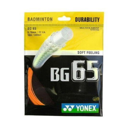 YONEX STRING BMT BG65 22G 0.70MM ORG SET