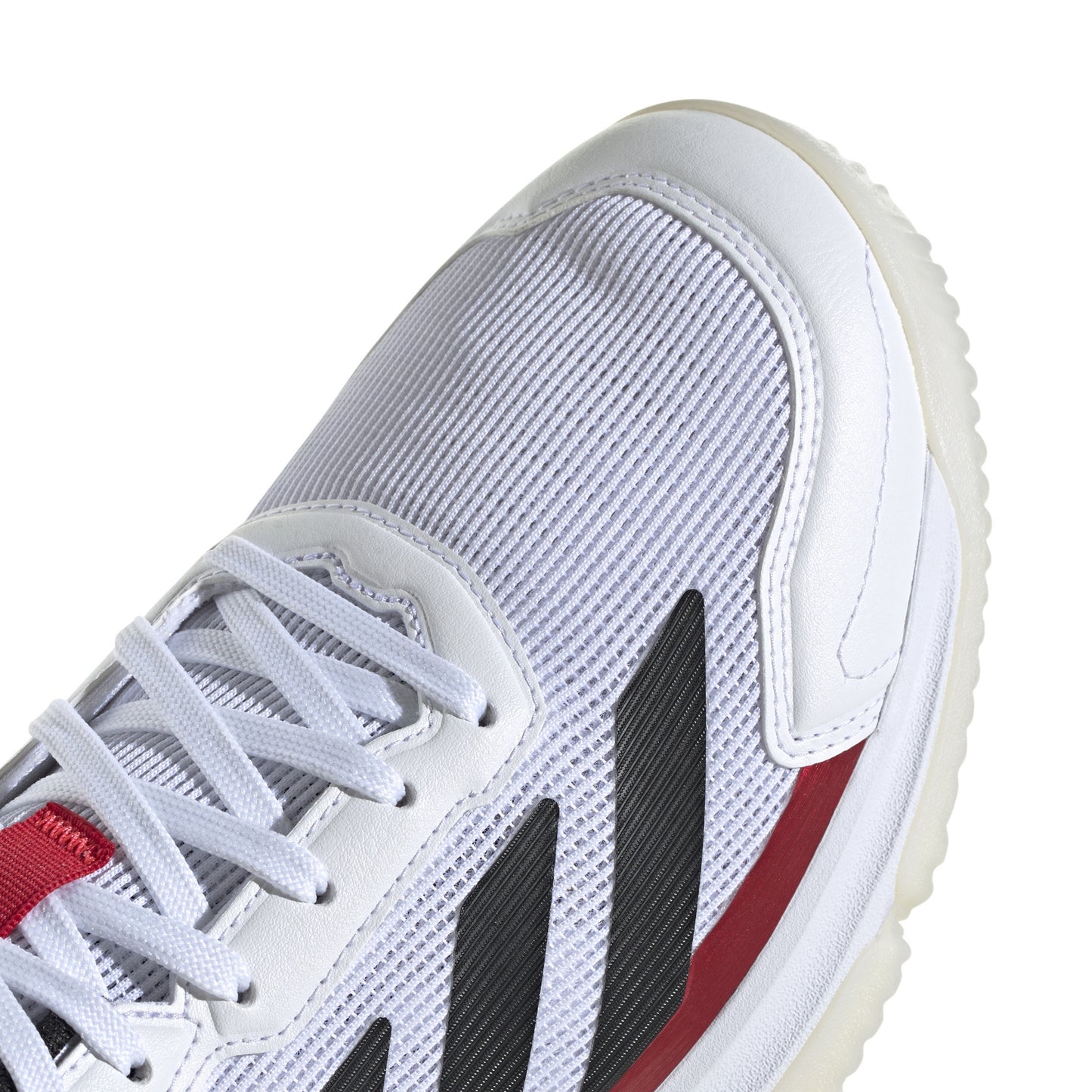 ADIDAS SHOE PADEL COURTQUICK MN WHITE/BLACK/LUCID RED (SS25)