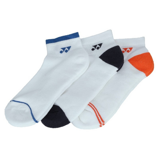 YONEX SOCK NO SHOW JNR ASSORTED (3)