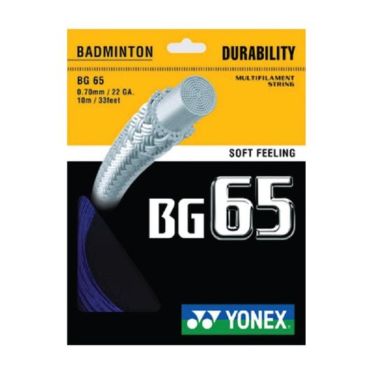 YONEX STRING BMT BG65 22G 0.70MM R/BLU SET