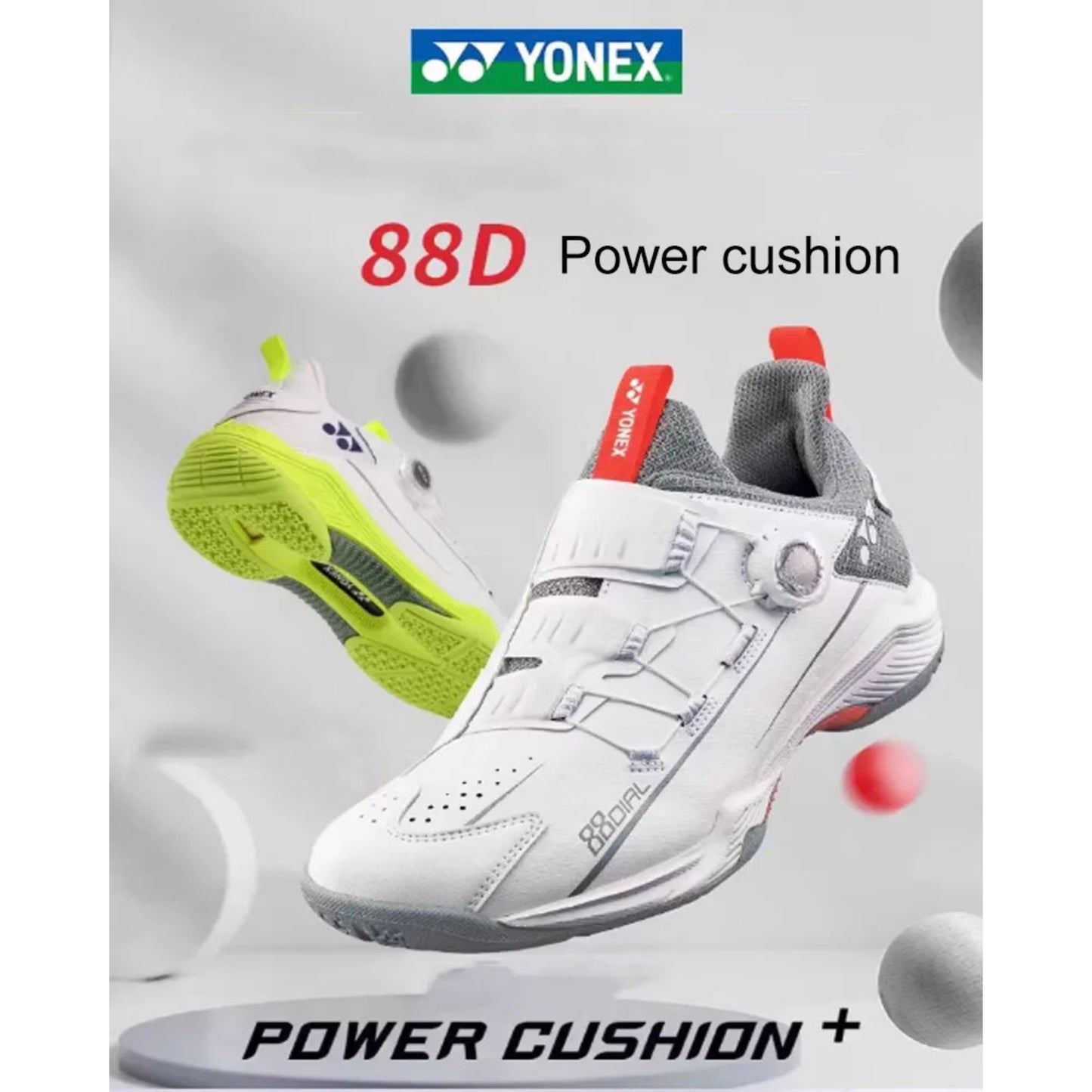 YONEX SHOE POWER CUSHION 88 DIAL WIDE UNI MATTE WHITE