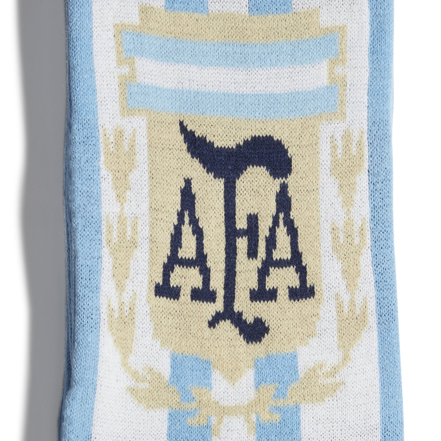 Scarf with a crest design featuring a AFA wording 