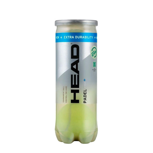 Can of HEAD Padel tennis balls on a white background
