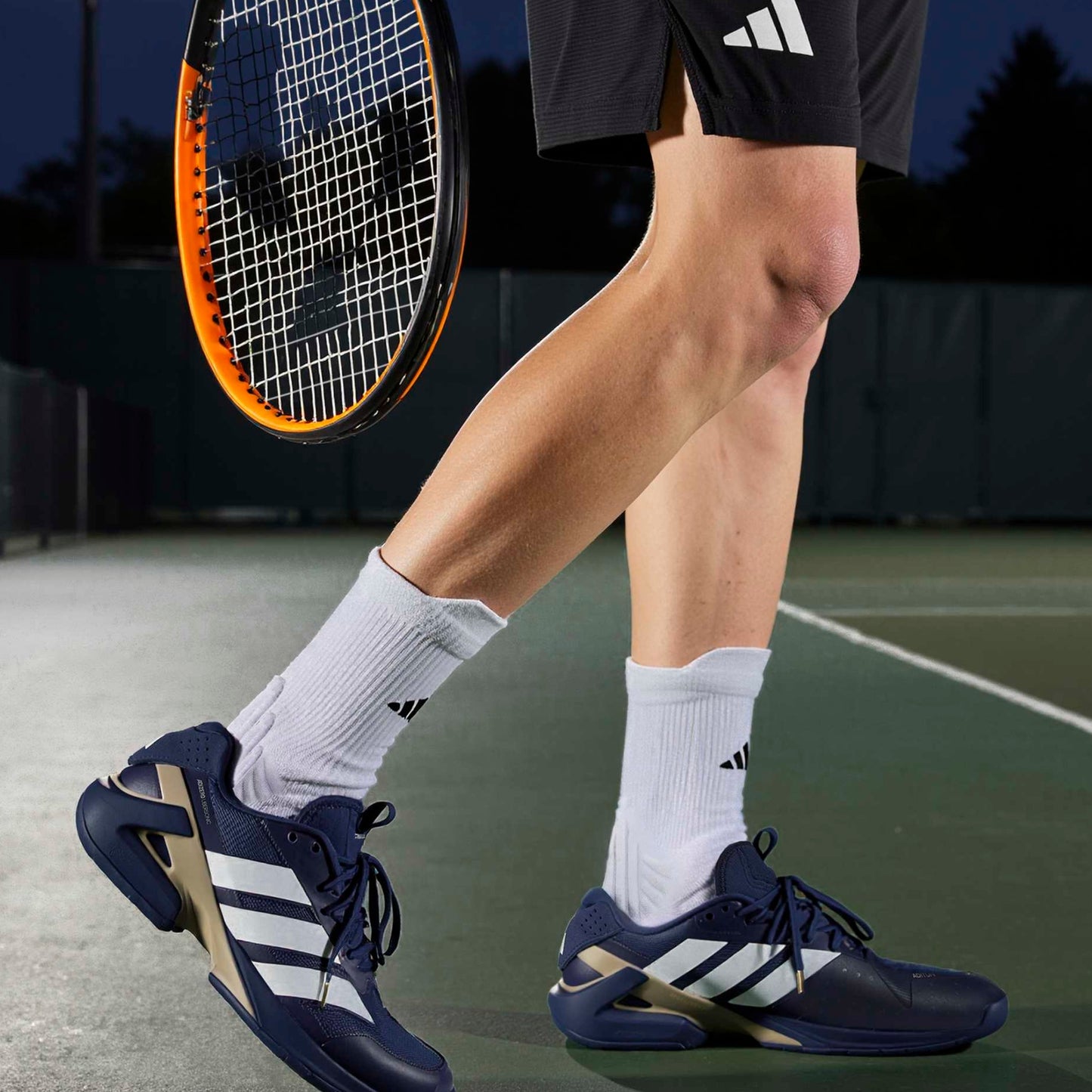 ADIDAS SHOE ADIZERO UBERSONIC 5 MN DARK BLUE/WHITE (SS26)