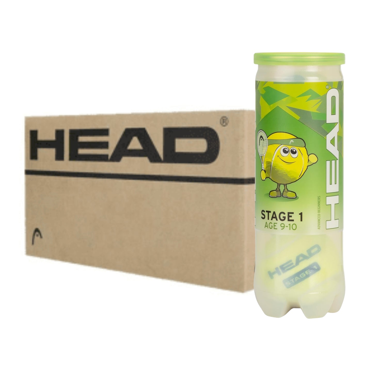 HEAD BALL TENNIS  STAGE 1 GREEN / BOX (72)