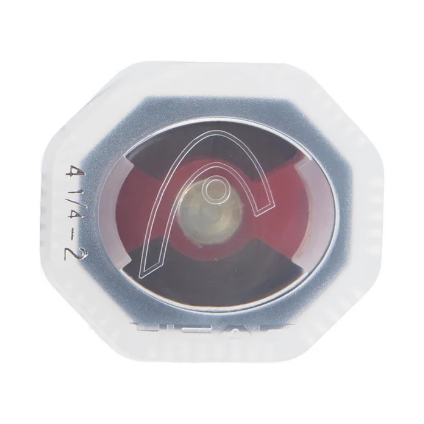 Head clear butt cap on a white background
