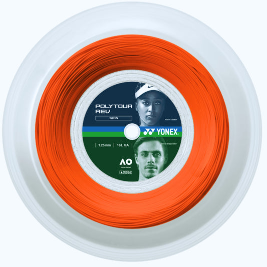 YONEX STRING POLYTOUR REV 1.25MM 16G ORG REEL