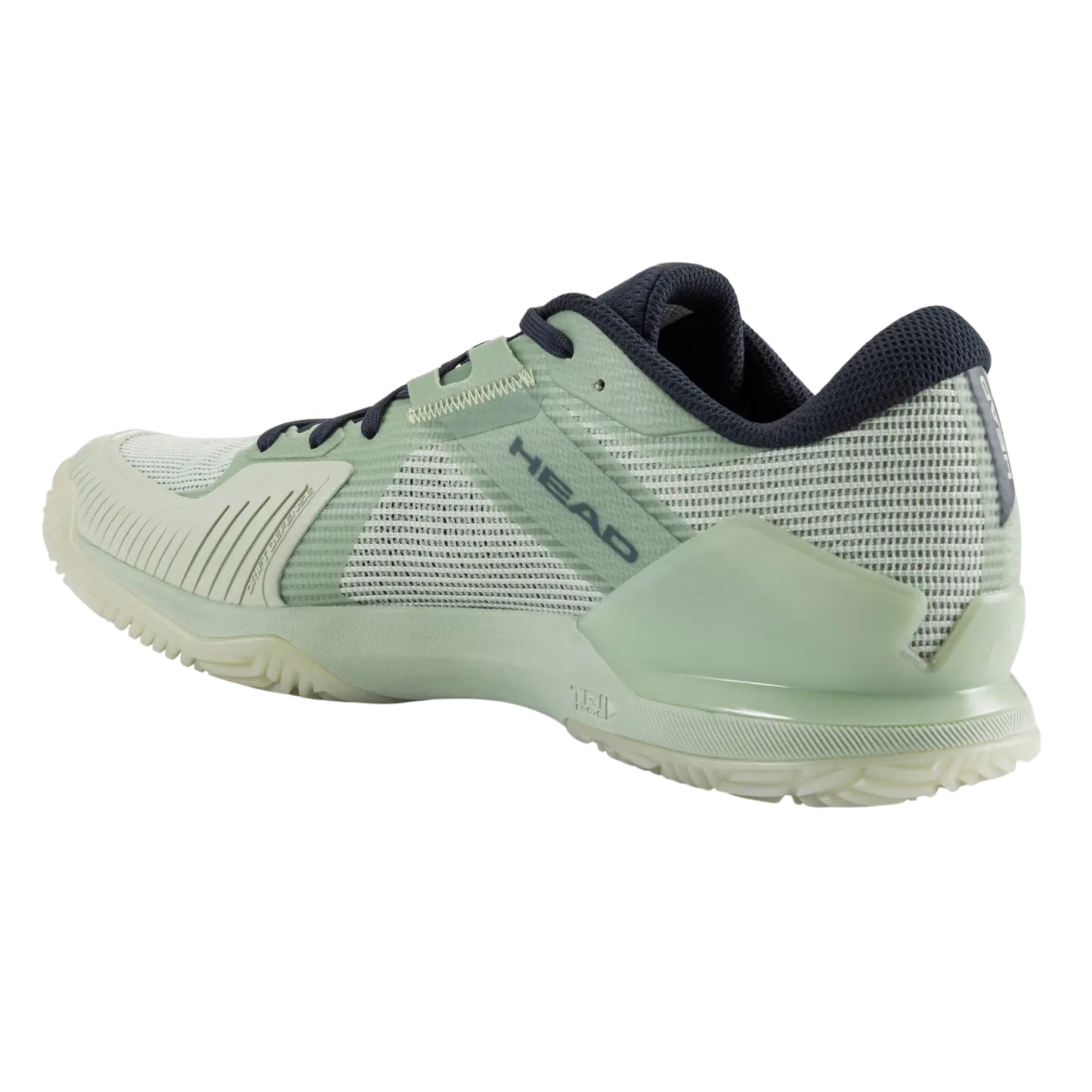 Light green Head padel shoe with black accents on a white background