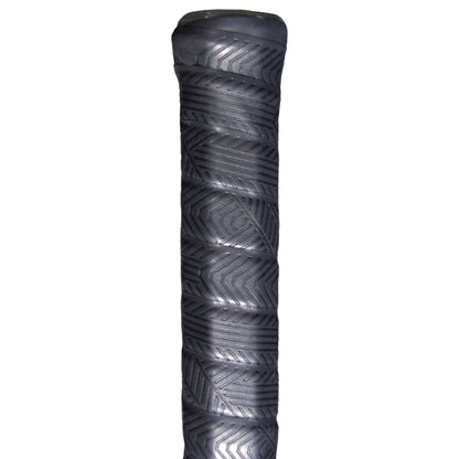Black textured grip on a white background