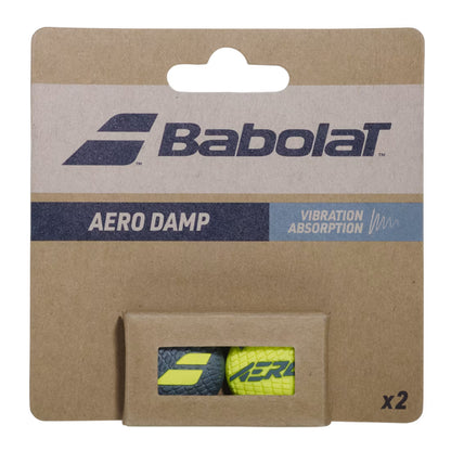 BabolaT Aero Damp packaging with two vibration absorption bands on a beige background