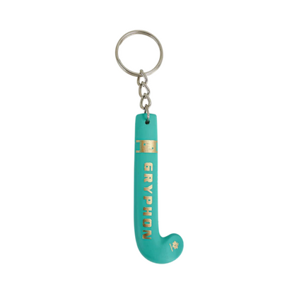 Teal keychain with 'Grayphon' branding on a white background