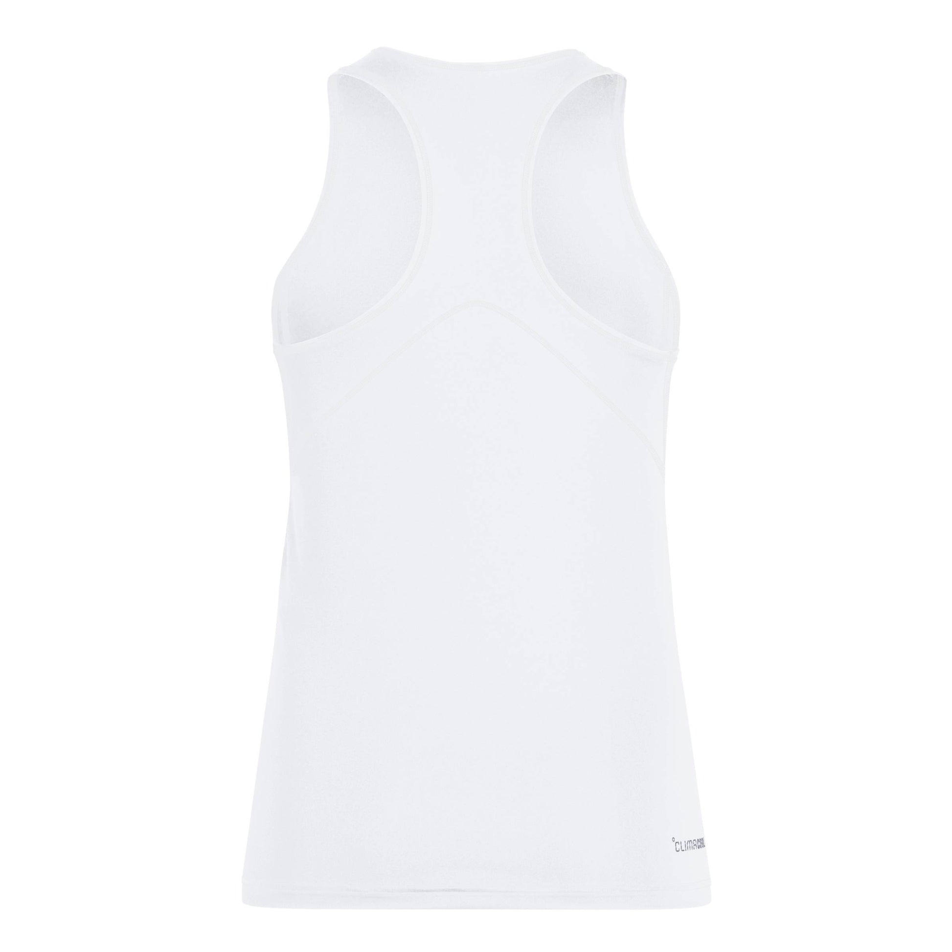 White Adidas tank top on a white background