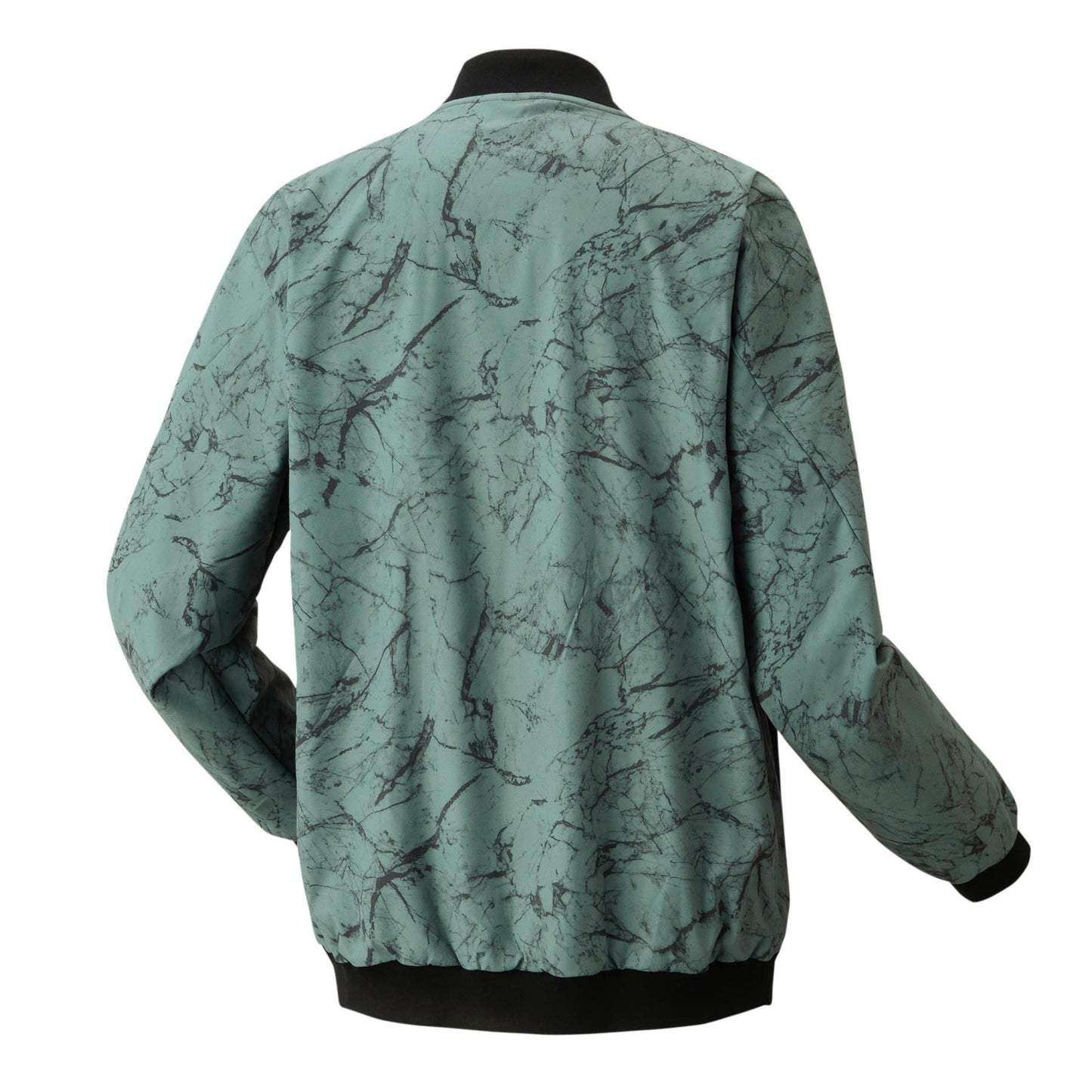 Green camouflage jacket on a white background