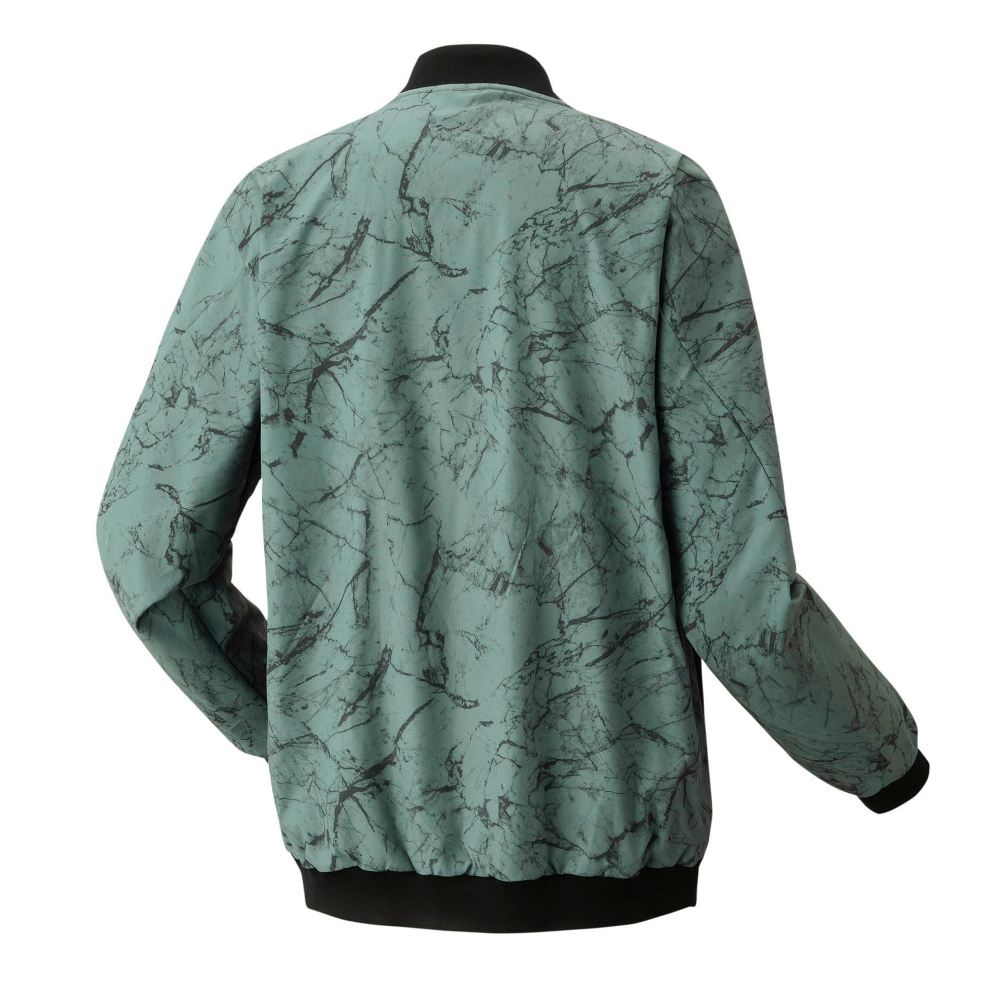 Green camouflage jacket on a white background