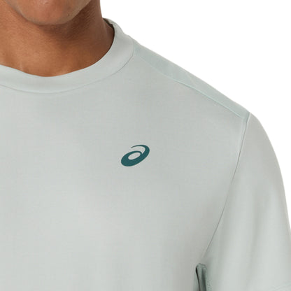 Cold moss t-shirt with a green logo on a white background