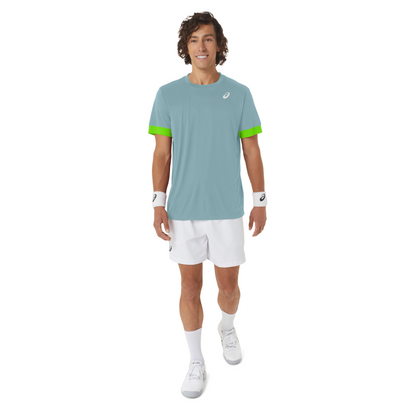 ASICS SHIRT TEE COURT SS MN TEAL TINT/ELECTRIC LIME (SS24)