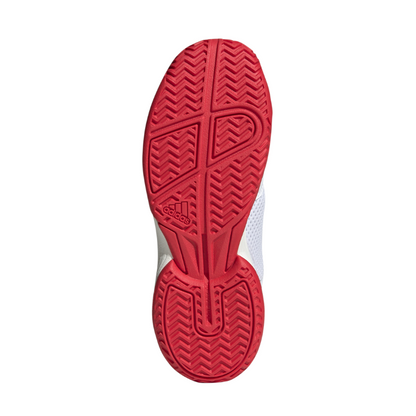 ADIDAS SHOE COURTFLASH KID CLOUD WHITE/LUCID RED (SS25)