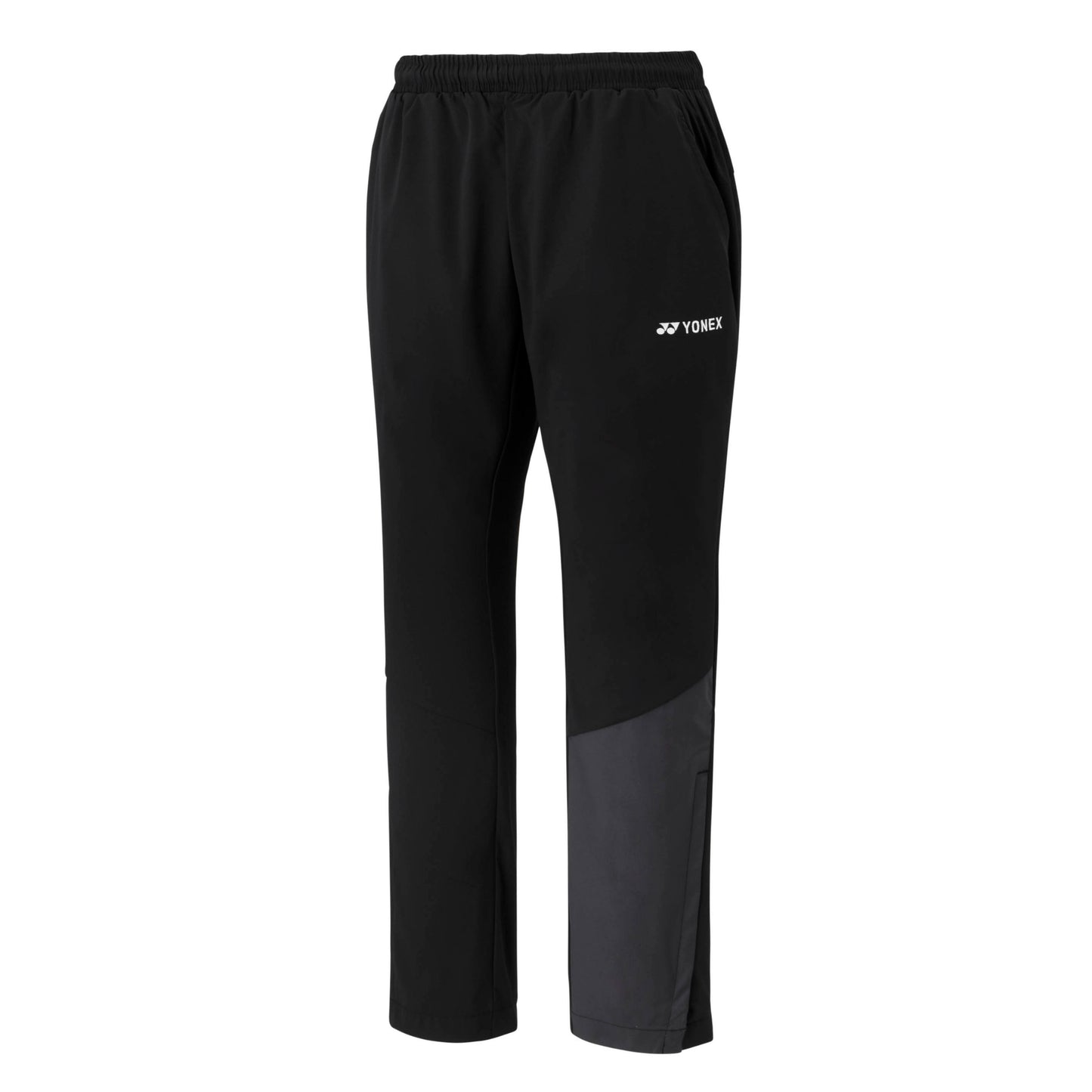 Black Yonex sports pants on a white background