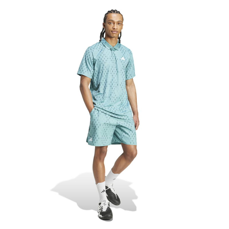 ADIDAS SHORT CLUB CLIMACOOL GRAPHIC 7INCH MN POWER TEAL/PRELOVED TEAL (AW25)