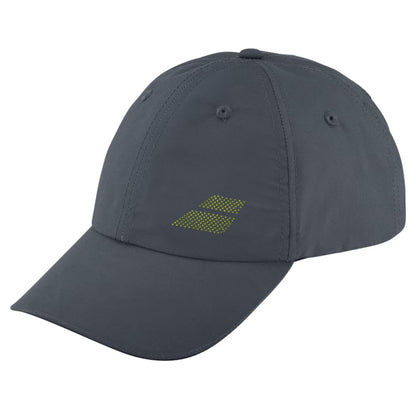 Gray cap with a logo on a white background