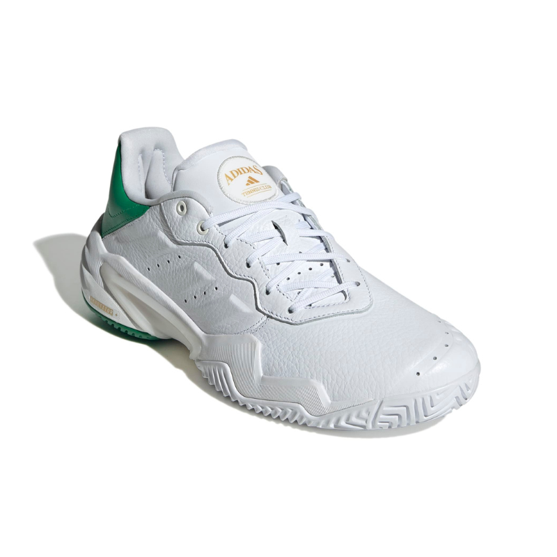 ADIDAS SHOE BARRICADE 13 LEATHER MN METALLIC/WHITE/GREEN (AW25)